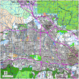 San Fernando Valley Map with Roads, Highways & Zip Codes