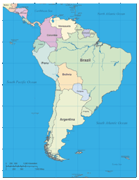 View larger image of South America Outline Map