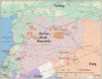 Syria High Detail Map