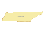 Tennessee Outline Blank Map