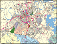 Nashville, TN City Map with Roads & Highways