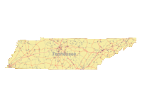 View larger image of Tennessee Map with Roads