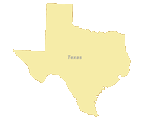Texas Outline Blank Map