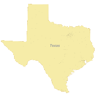 Texas Map with Cities