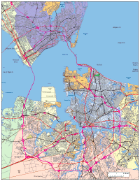 Norfolk, VA City Map with Roads & Highways