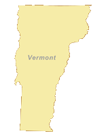 View larger image of Free Vermont Outline Blank Map