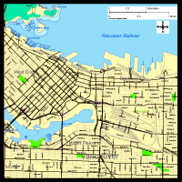 View larger image of Vancouver BC Downtown Map