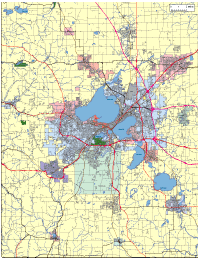 Madison, WI City Map with Roads & Highways