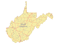 View larger image of West Virginia Map with Roads