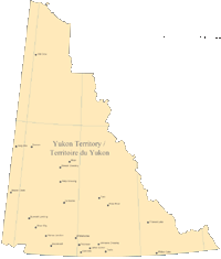 Yukon Territory Map with Cities