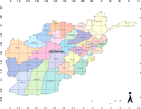 View larger image of Afghanistan Map with Administrative Borders