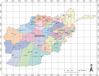 View larger image of Afghanistan Map with Administrative Borders & Major Cities