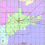 View larger image of Amarillo, TX City Map with Roads, Highways & Zip Codes