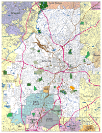 Atlanta, GA City Map