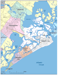Atlantic City, NJ City Map