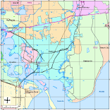 Baytown, TX City Map with Roads, Highways & Zip Codes
