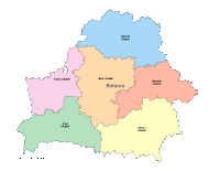 Belarus Map with Administrative Borders