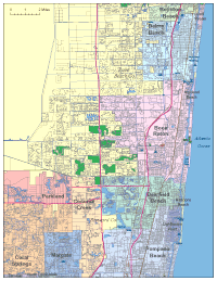 Boca Raton, FL City Map