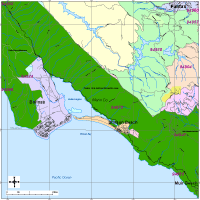 Bolinas Map with Roads, Highways & Zip Codes