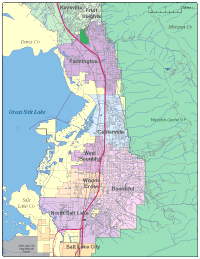 View larger image of Bountiful, UT City Map