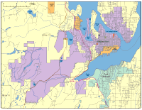 View larger image of Bremerton, WA City Map