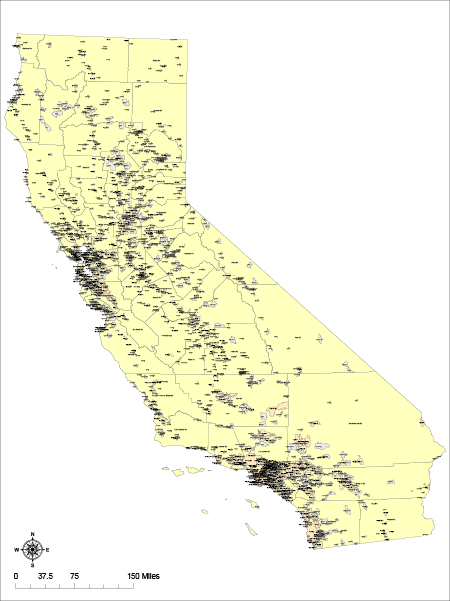 California Digital Vector Maps Download Editable Illustrator And Pdf Vector Map Of California 2806