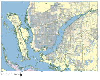 View larger image of Cape Coral Zip Code Map (Poster Size)