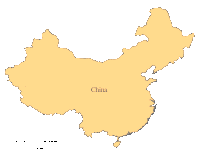 View larger image of Blank China Outline Map