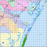 Corpus Christi, TX City Map with Roads, Highways & Zip Codes