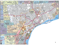 Detroit, MI City Map