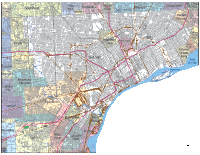 View larger image of Detroit, MI City Map