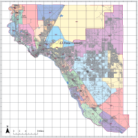 Editable El Paso County Map Illustrator Pdf Digital Vector Maps