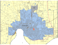 Evansville, IN City Map