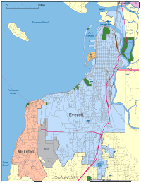 Everett, WA City Map