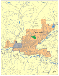 Farmington, NM City Map