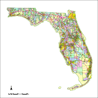 View larger image of Florida Map with Cities, Roads, Counties & Zip Codes