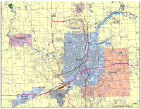View larger image of Flint, MI City Map