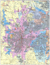 View larger image of Fort Worth, TX City Map