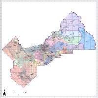 Fresno County Zip Code Map Editable Fresno County Map   Illustrator / PDF | Digital Vector Maps