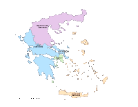 Greece Map with Administrative Borders