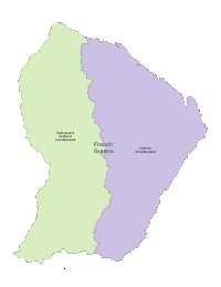 French Guiana Map with Administrative Borders