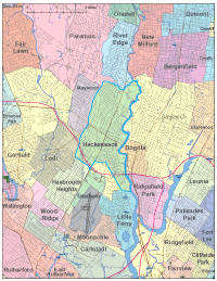Hackensack, NJ City Map