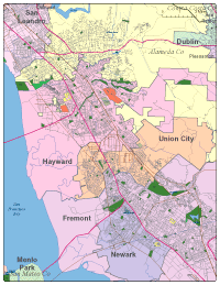 Hayward, CA City Map