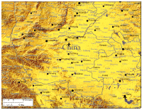 China Vector Maps Henan Province Shaded Relief