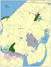 Houghton, MI City Map
