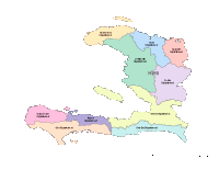 Haiti Map with Administrative Borders