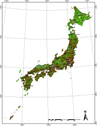 Japan Map with Administrative Borders, Cities and Roads