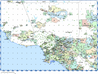 View larger image of Los Angeles Metro Area Zip Code Map