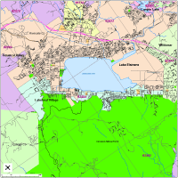 View larger image of Lake Elsinore Map with Roads, Highways & Zip Codes