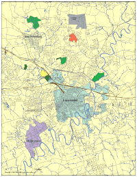 Lancaster, PA City Map